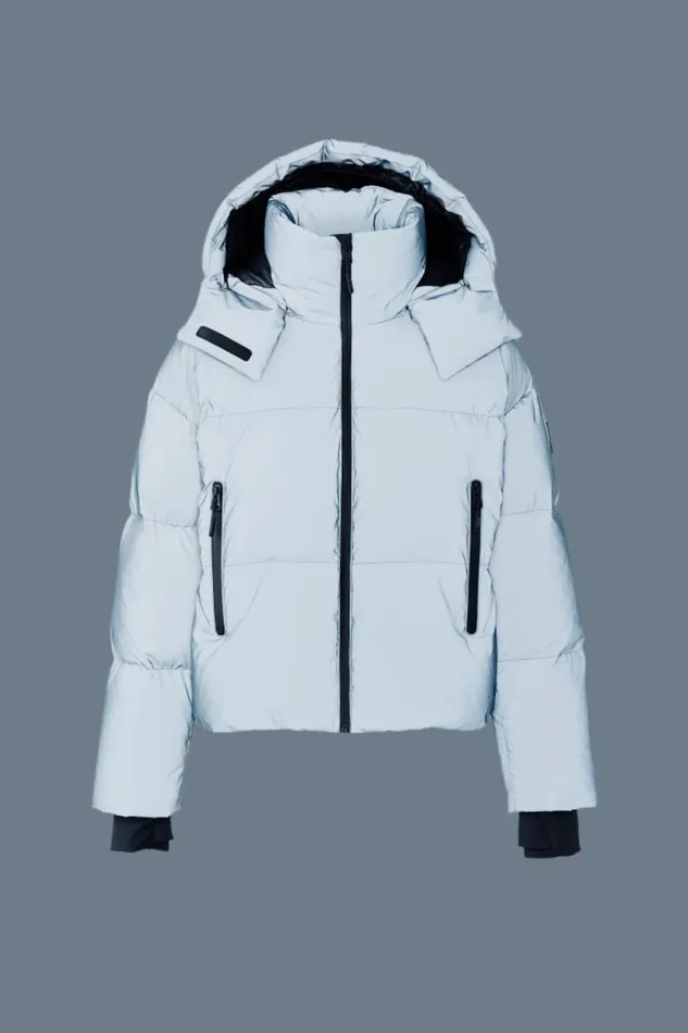 Puffers Women Mackage TESSYRF Down Jacket With Reflective Shell Reflective