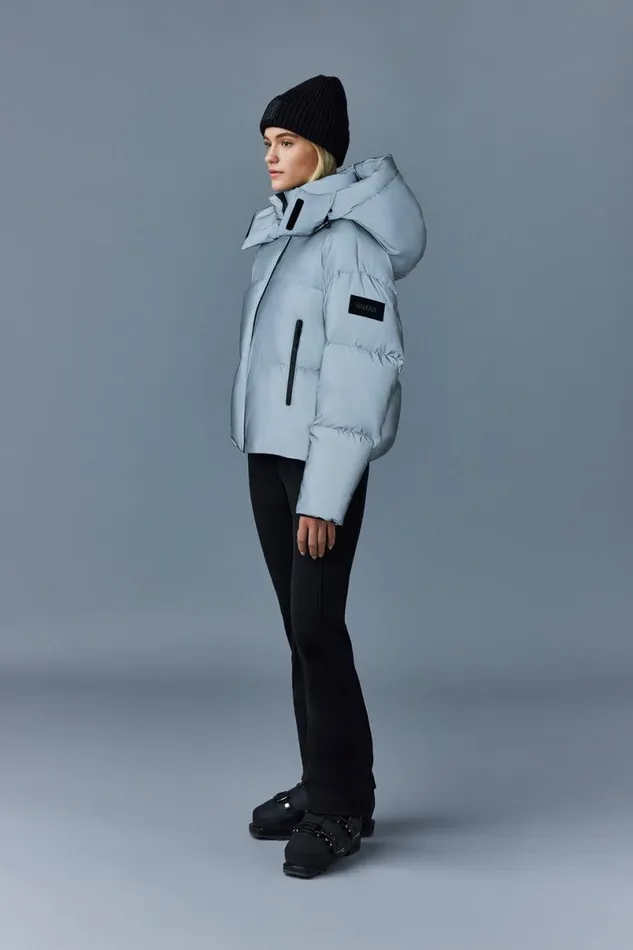 Puffers Women Mackage TESSYRF Down Jacket With Reflective Shell Reflective