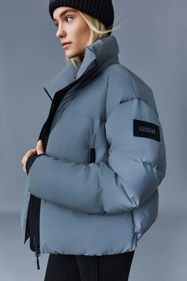 Puffers Women Mackage TESSYRF Down Jacket With Reflective Shell Reflective