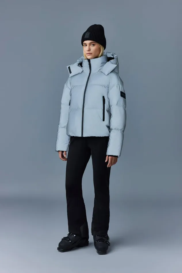 Puffers Women Mackage TESSYRF Down Jacket With Reflective Shell Reflective