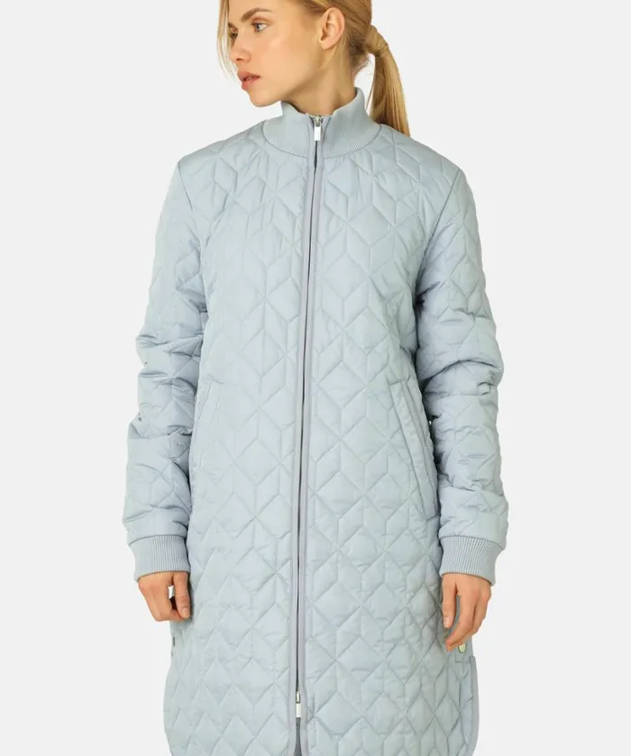 Quilt Coat 8211 Pale Petroleum Outerwear Ilse Jacobsen All Jackets And Coats Quilt Coat 8211 Pale Petroleum Outerwear Ilse Jacobsen All Jackets And Coats