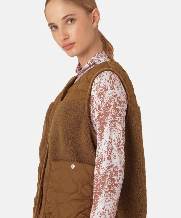Quilt Fleece Vest 8211 Walnut Outerwear Ilse Jacobsen All Jackets And Coats Quilt Fleece Vest 8211 Walnut Outerwear Ilse Jacobsen All Jackets And Coats