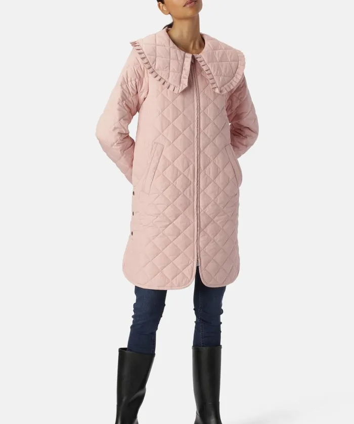 Quilt Jacket 8211 Pale Pink Outerwear Ilse Jacobsen All Jackets And Coats