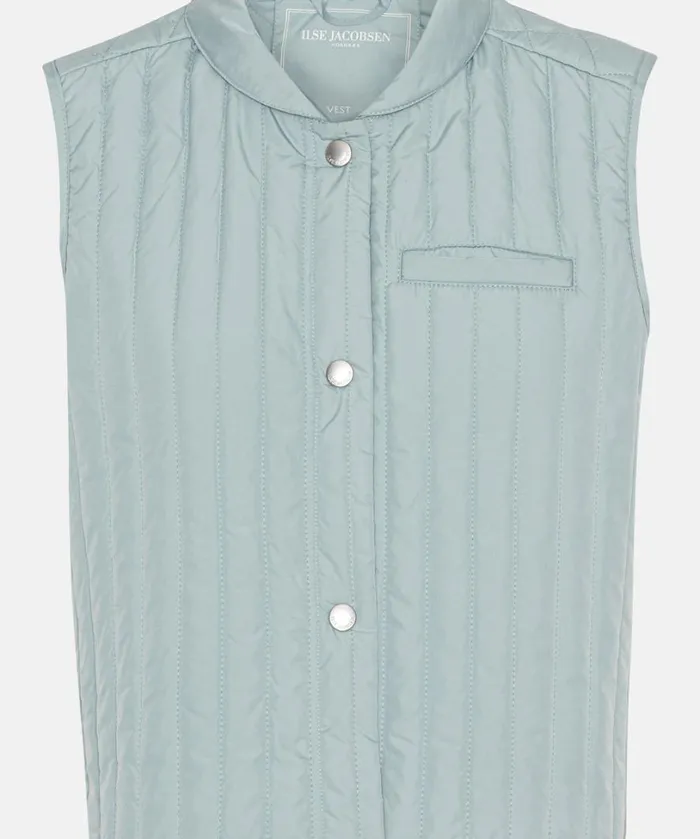 Quilt Vest 8211 Pale Petroleum Outerwear Ilse Jacobsen All Jackets And Coats Quilt Vest 8211 Pale Petroleum Outerwear Ilse Jacobsen All Jackets And Coats