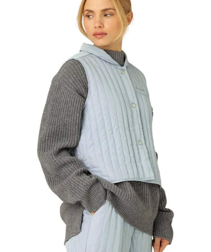 Quilt Vest 8211 Pale Petroleum Outerwear Ilse Jacobsen All Jackets And Coats Quilt Vest 8211 Pale Petroleum Outerwear Ilse Jacobsen All Jackets And Coats