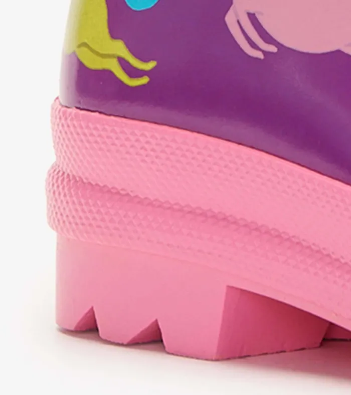 Rainwear Girls Hatley Pretty Unicorn Shiny Rain Boots