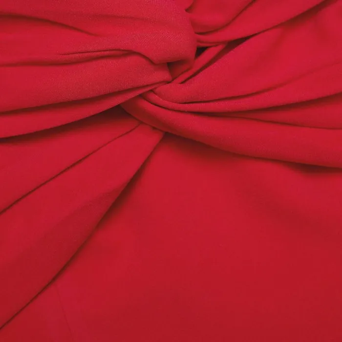 Red Off Shoulder Midi Dress Women Self Portrait Dresses