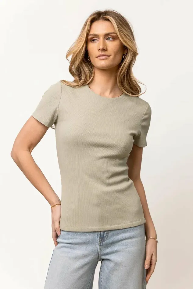 Rickie Top In Sage 8211 FINAL SALE Sage Women Bohme Tees and Tanks