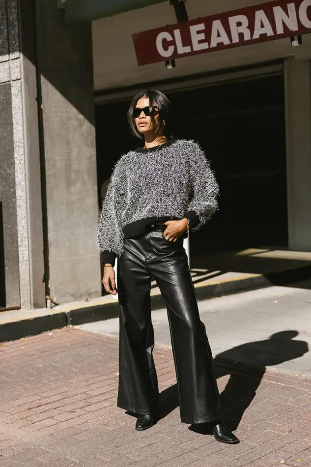Rory Vegan Leather Pants Black Women Bohme Pants