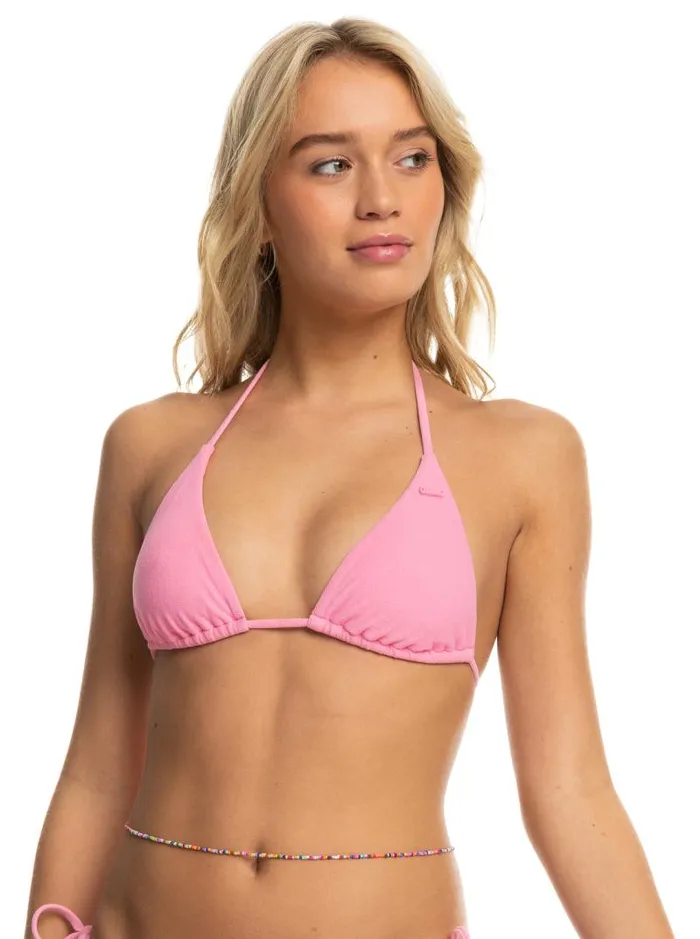 Roxy Bikinis Sun Click Tiki Tri Bikini Top Sachet Pink 8211 Women Roxy Bikinis Sun Click Tiki Tri Bikini Top Sachet Pink 8211 Women