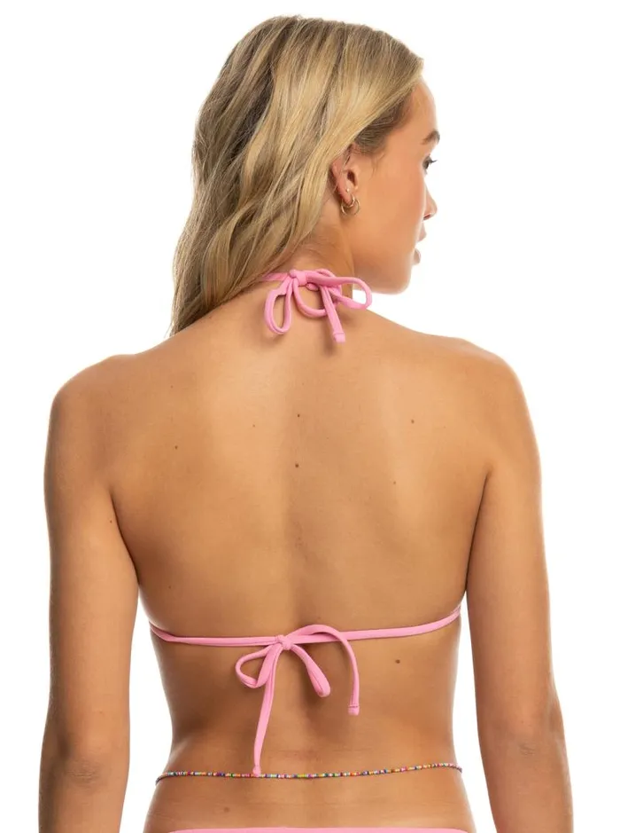 Roxy Bikinis Sun Click Tiki Tri Bikini Top Sachet Pink 8211 Women Roxy Bikinis Sun Click Tiki Tri Bikini Top Sachet Pink 8211 Women
