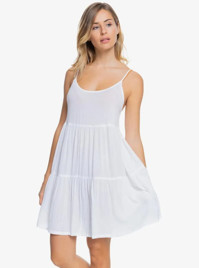 Roxy Cover Ups Sand Dune Beach Dress Bright White 8211 Women