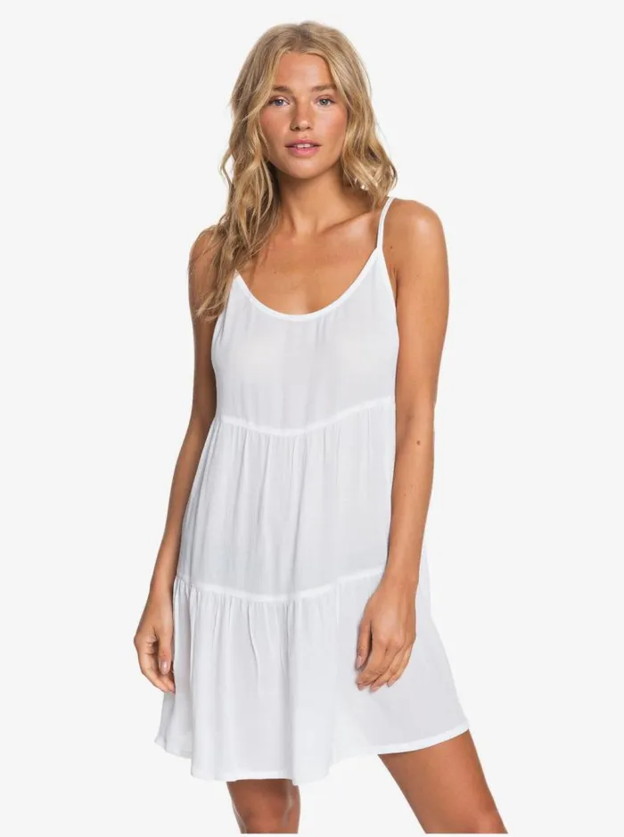 Roxy Cover Ups Sand Dune Beach Dress Bright White 8211 Women