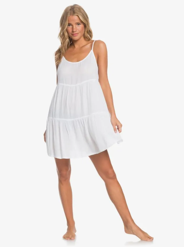 Roxy Cover Ups Sand Dune Beach Dress Bright White 8211 Women