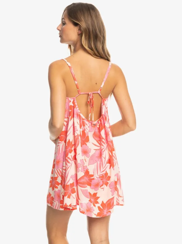 Roxy Cover Ups Summer Adventures Beach CoverUp Dress Pale Dogwood Lhibiscus 8211 Women