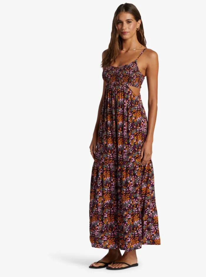 Roxy Dresses Hot Tropics Maxi Dress Anthracite Floral Daze 8211 Women Roxy Dresses Hot Tropics Maxi Dress Anthracite Floral Daze 8211 Women