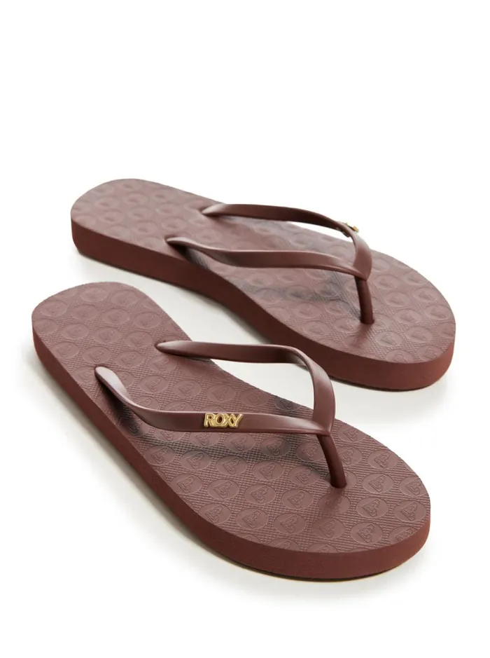 Roxy Flip Flops Viva Hi Sandals Chocolate 8211 Women