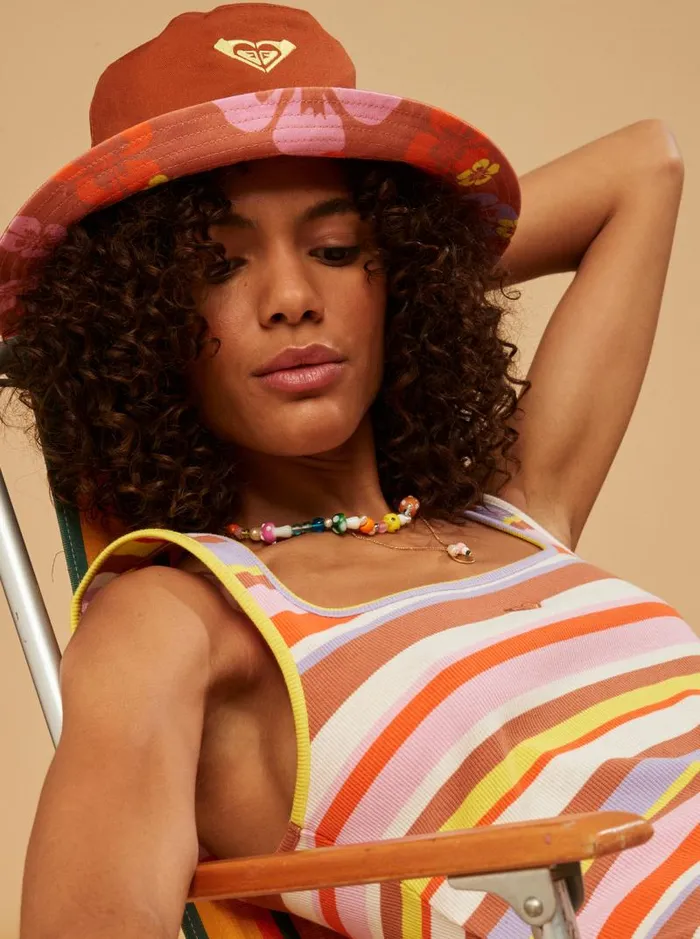 Roxy Hats SurfKindKate Bucket Reversible Hat Sunburn Positivity Paradise 8211 Women Roxy Hats SurfKindKate Bucket Reversible Hat Sunburn Positivity Paradise 8211 Women
