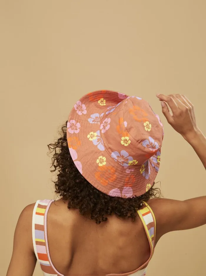 Roxy Hats SurfKindKate Bucket Reversible Hat Sunburn Positivity Paradise 8211 Women Roxy Hats SurfKindKate Bucket Reversible Hat Sunburn Positivity Paradise 8211 Women