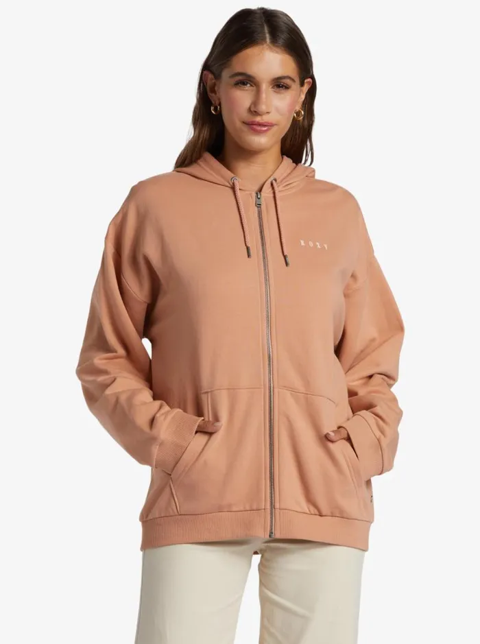 Roxy Jackets Oversized Evening Hike Hoodie Cafe Creme 8211 Women