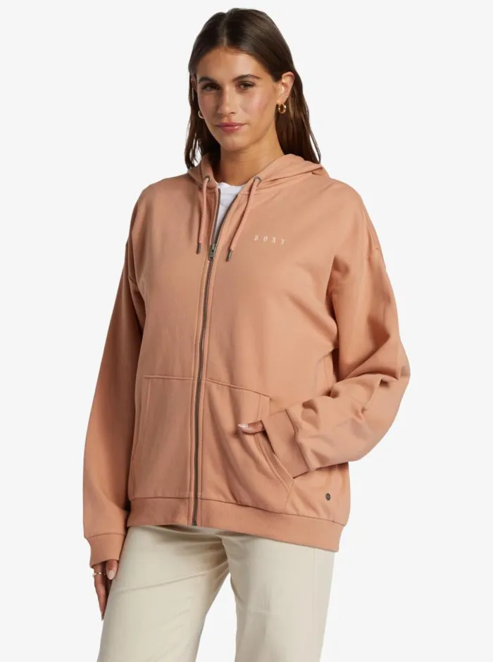 Roxy Jackets Oversized Evening Hike Hoodie Cafe Creme 8211 Women