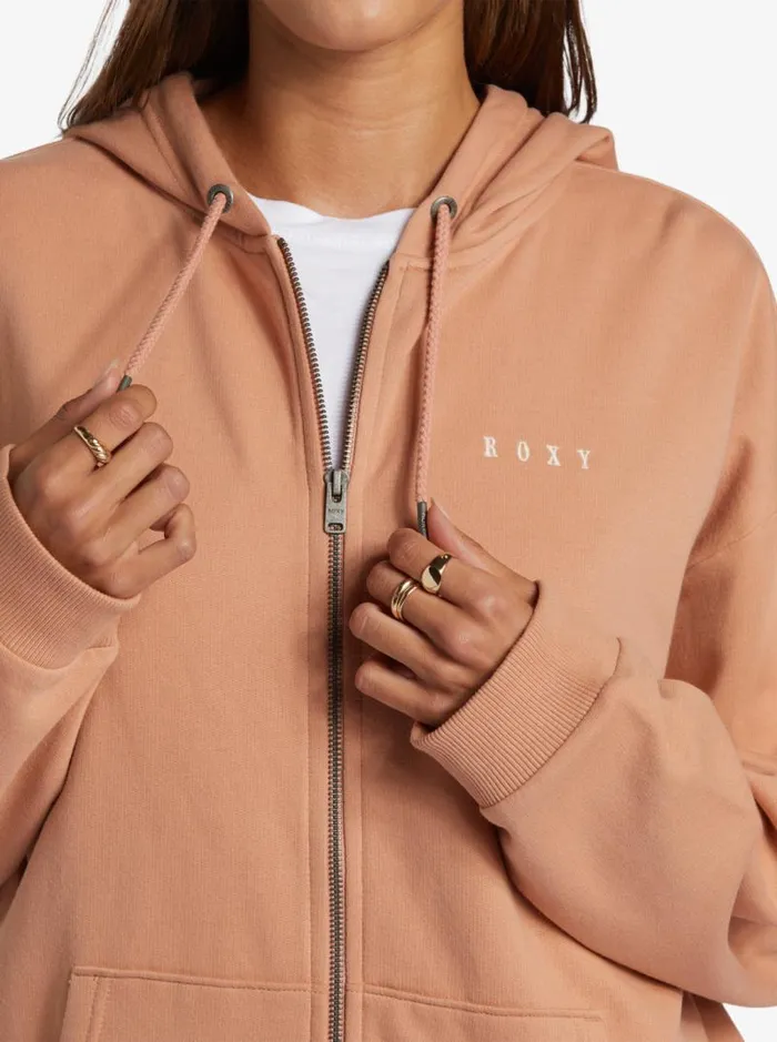 Roxy Jackets Oversized Evening Hike Hoodie Cafe Creme 8211 Women