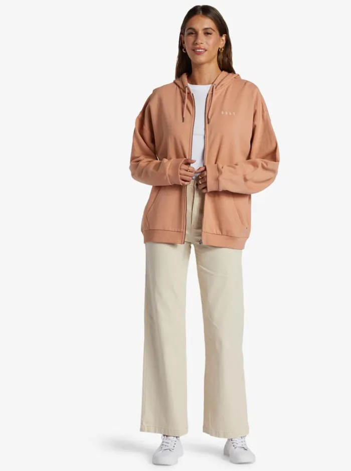 Roxy Jackets Oversized Evening Hike Hoodie Cafe Creme 8211 Women
