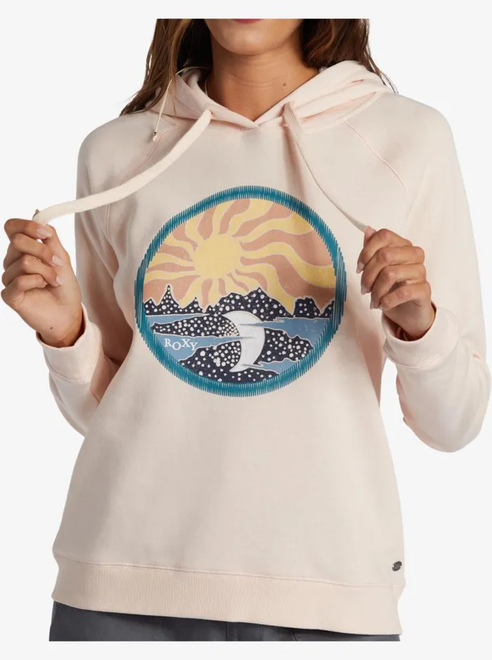 Roxy Jackets Sunkissed Stars Go To Hoodie Pale Dogwood 8211 Women