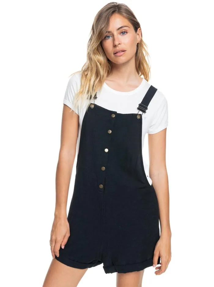 Roxy Jumpsuits and Rompers Back To Goodbye Short Overalls Anthracite 8211 Women Roxy Jumpsuits and Rompers Back To Goodbye Short Overalls Anthracite 8211 Women