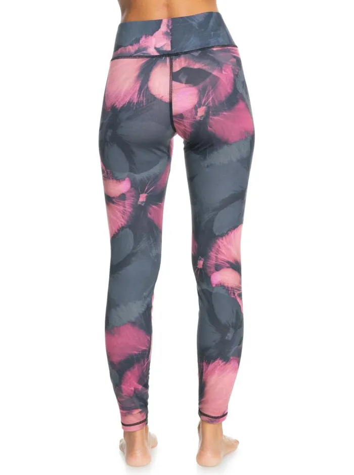 Roxy Pants and Jeans Daybreak Technical Base Layer Leggings True Black Pansy Pansy 8211 Women
