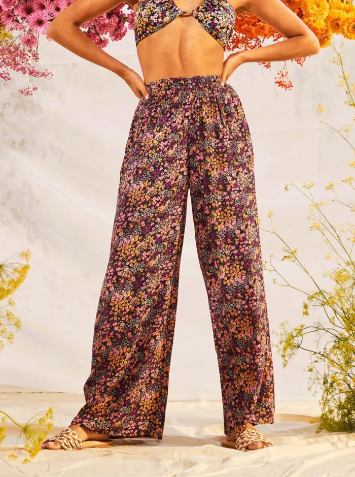 Roxy Pants and Jeans Forever And A Day Lightweight Pants Anthracite Floral Daze 8211 Women