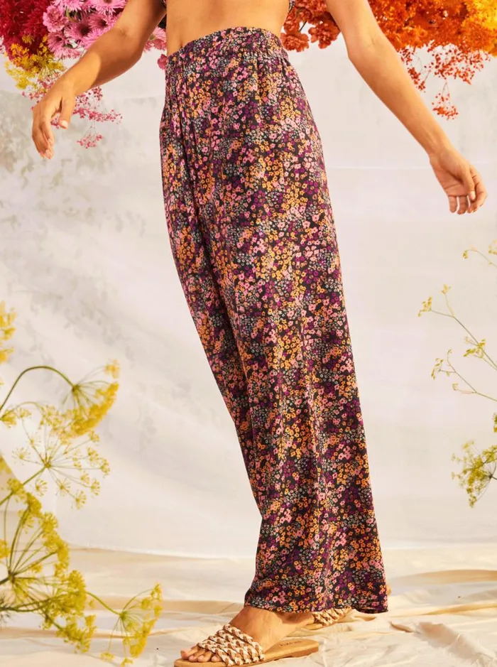 Roxy Pants and Jeans Forever And A Day Lightweight Pants Anthracite Floral Daze 8211 Women