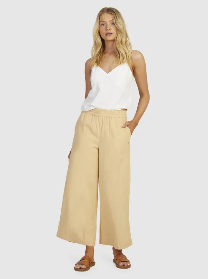 Roxy Pants and Jeans Lekeitio Bay Beach Trousers Beige 8211 Women Roxy Pants and Jeans Lekeitio Bay Beach Trousers Beige 8211 Women