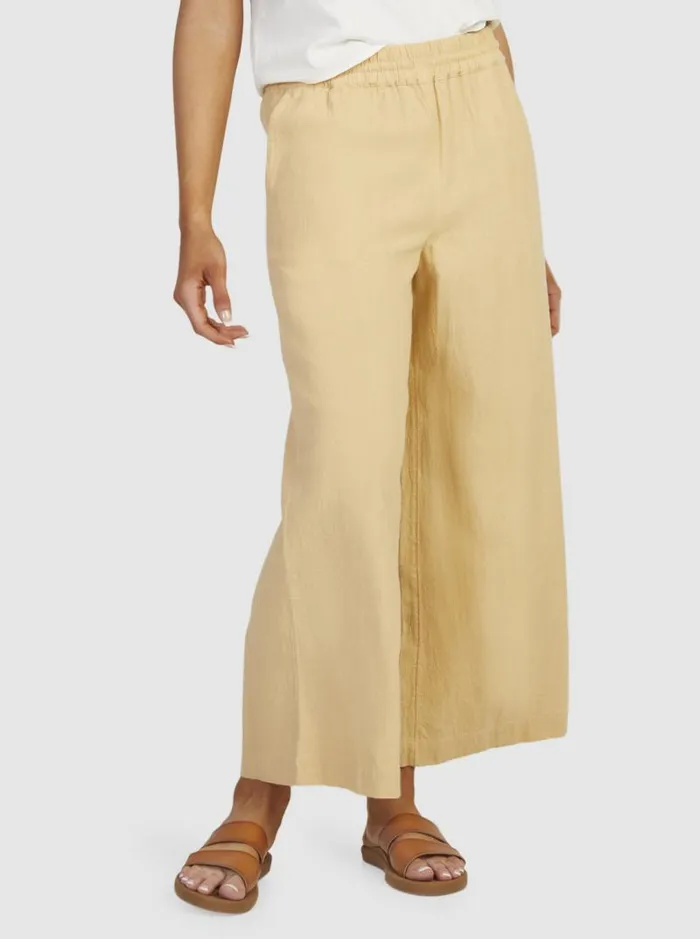 Roxy Pants and Jeans Lekeitio Bay Beach Trousers Beige 8211 Women Roxy Pants and Jeans Lekeitio Bay Beach Trousers Beige 8211 Women