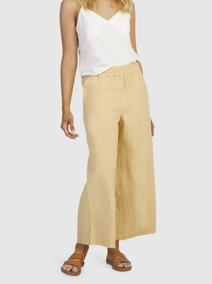 Roxy Pants and Jeans Lekeitio Bay Beach Trousers Beige 8211 Women Roxy Pants and Jeans Lekeitio Bay Beach Trousers Beige 8211 Women