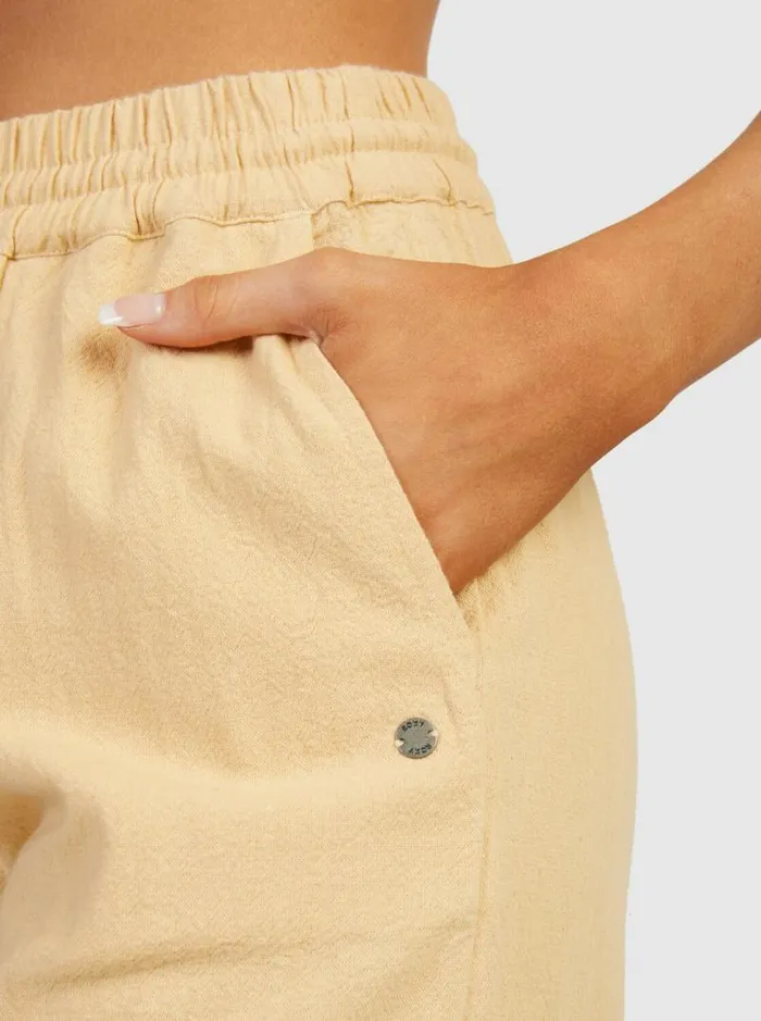 Roxy Pants and Jeans Lekeitio Bay Beach Trousers Beige 8211 Women Roxy Pants and Jeans Lekeitio Bay Beach Trousers Beige 8211 Women