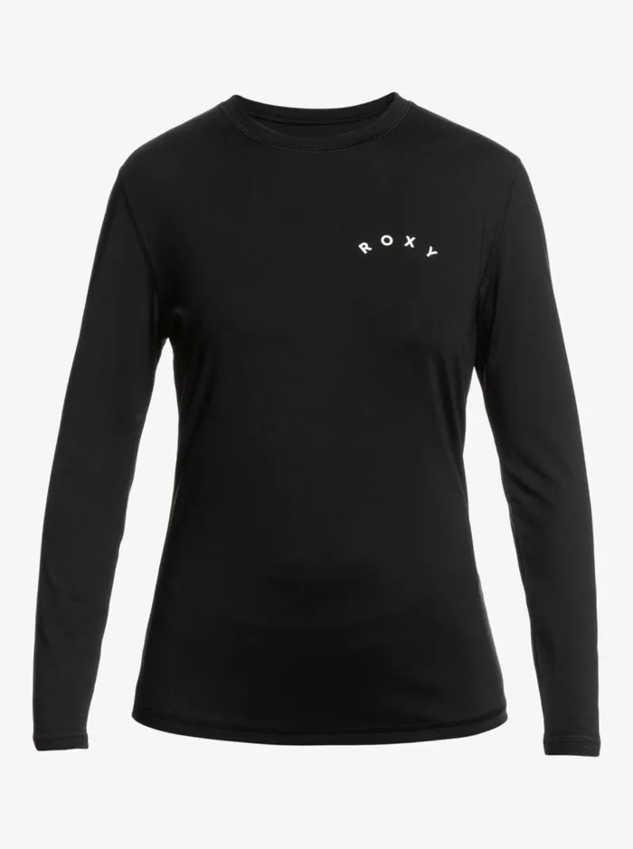 Roxy Rashguards Enjoy Waves Long Sleeve UPF 50 Rashguard Anthracite 8211 Women