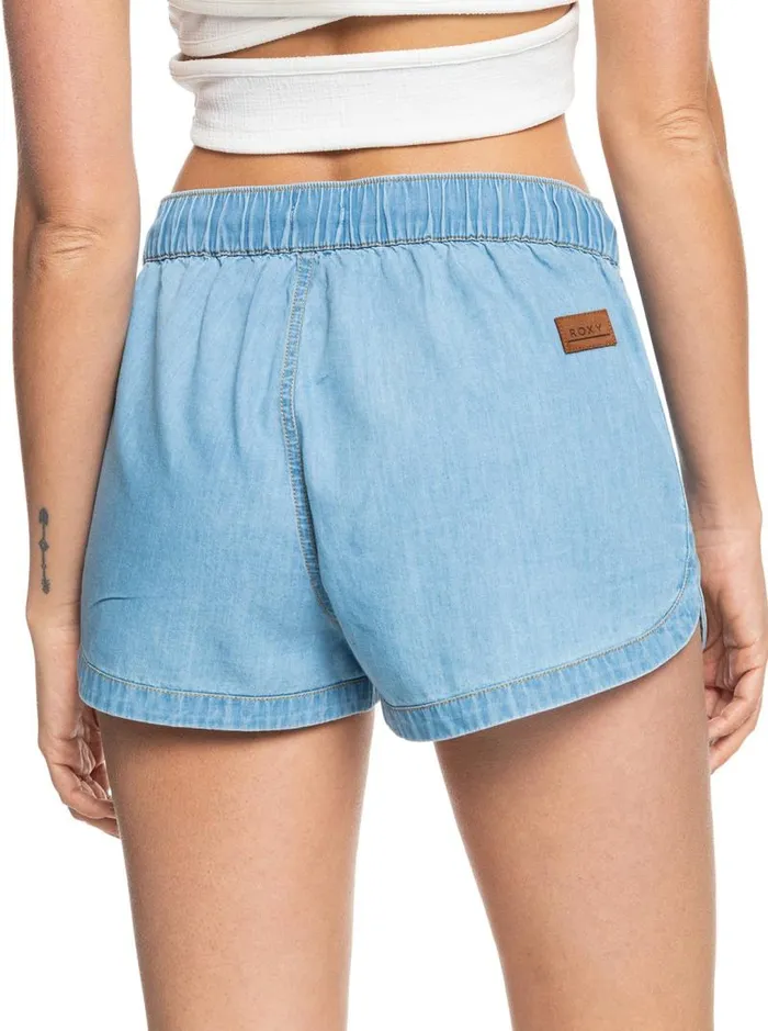 Roxy Shorts New Impossible Denim Shorts Light Blue 8211 Women Roxy Shorts New Impossible Denim Shorts Light Blue 8211 Women