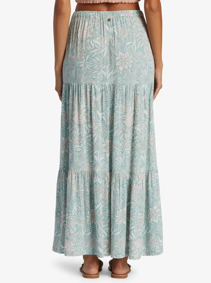 Roxy Skirts Bayside Ankle Length Skirt Blue Surf Planao Apparel 8211 Women