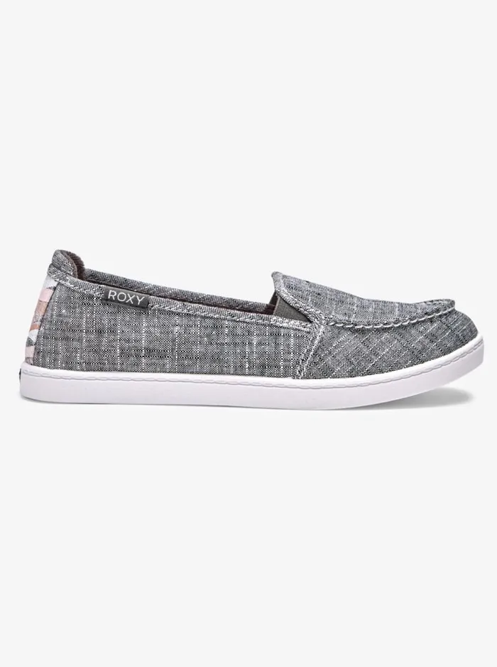 Roxy Sneakers Minnow SlipOn Shoes Black Wash 8211 Women Roxy Sneakers Minnow SlipOn Shoes Black Wash 8211 Women