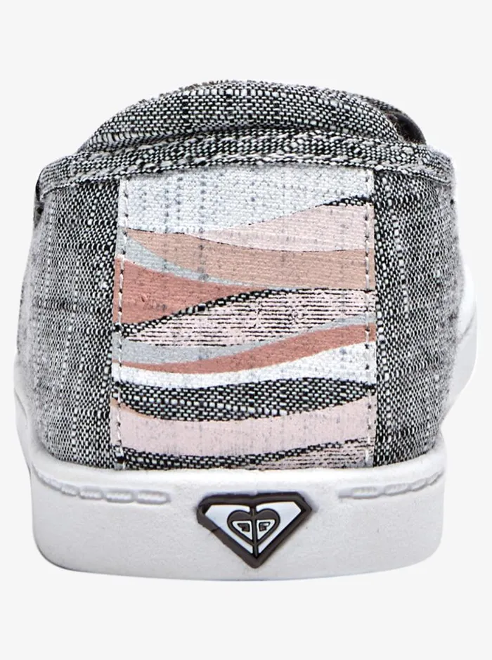 Roxy Sneakers Minnow SlipOn Shoes Black Wash 8211 Women Roxy Sneakers Minnow SlipOn Shoes Black Wash 8211 Women