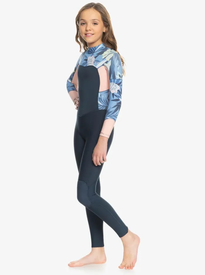 Roxy Surf Girl039s 816 32mm Swell Series Back Zip Wetsuit Allure Rg Fasso S 8211 Kids