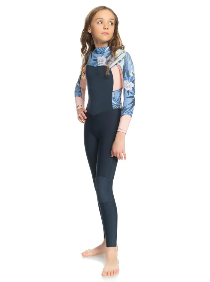 Roxy Surf Girl039s 816 43mmSwell Series Back Zip Wetsuit Allure Rg Fasso S 8211 Kids