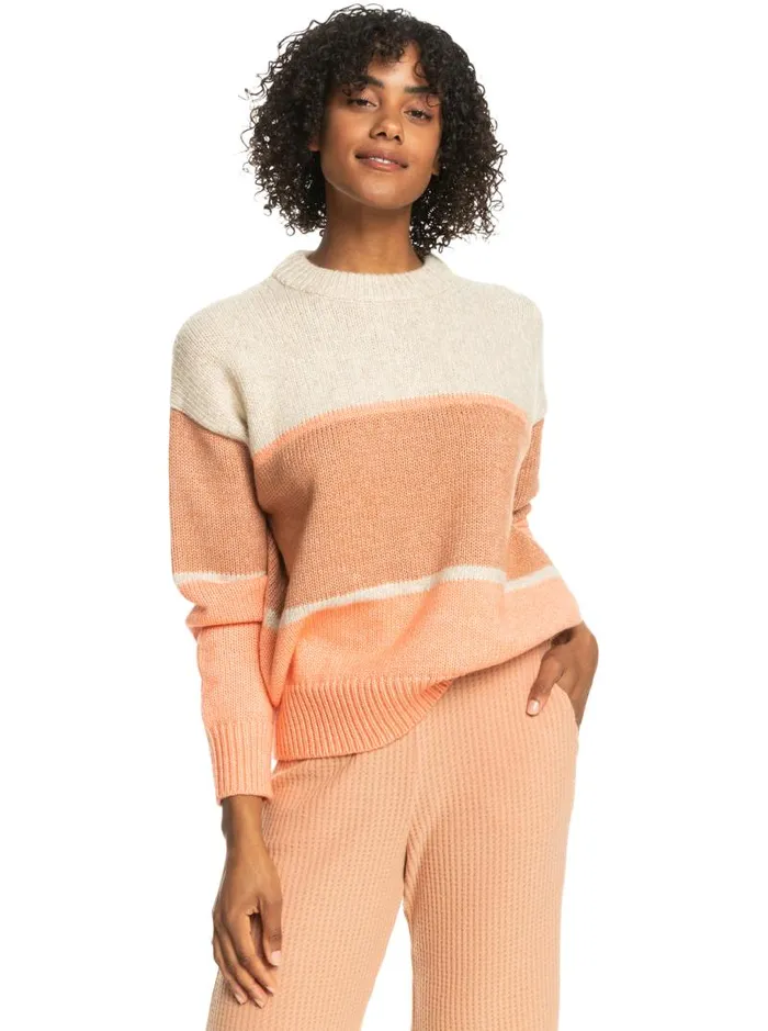 Roxy Sweaters Too Far Crew Neck Sweater Tapioca 8211 Women
