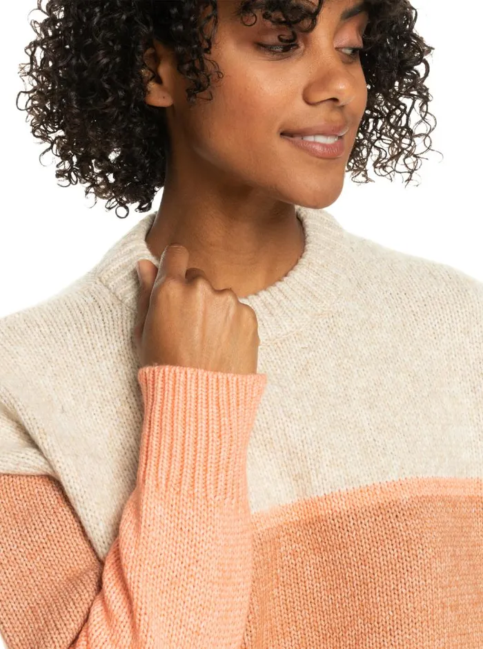 Roxy Sweaters Too Far Crew Neck Sweater Tapioca 8211 Women