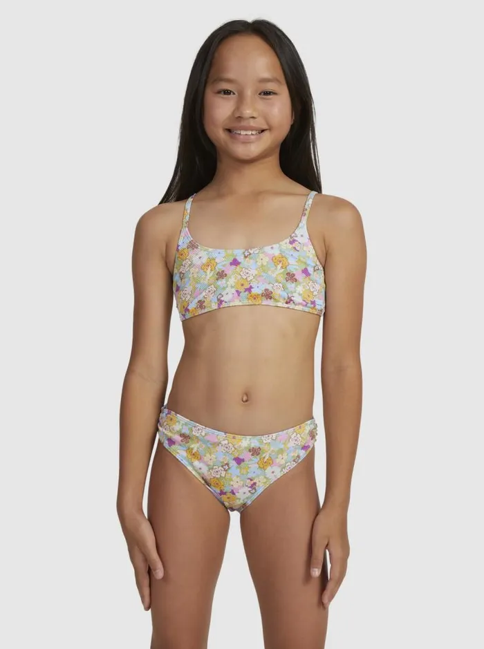 Roxy Swim Girls039 716 Nostalgic Seaside Two Piece Bralette Bikini Set Fern Memories 8211 Kids Roxy Swim Girls039 716 Nostalgic Seaside Two Piece Bralette Bikini Set Fern Memories 8211 Kids