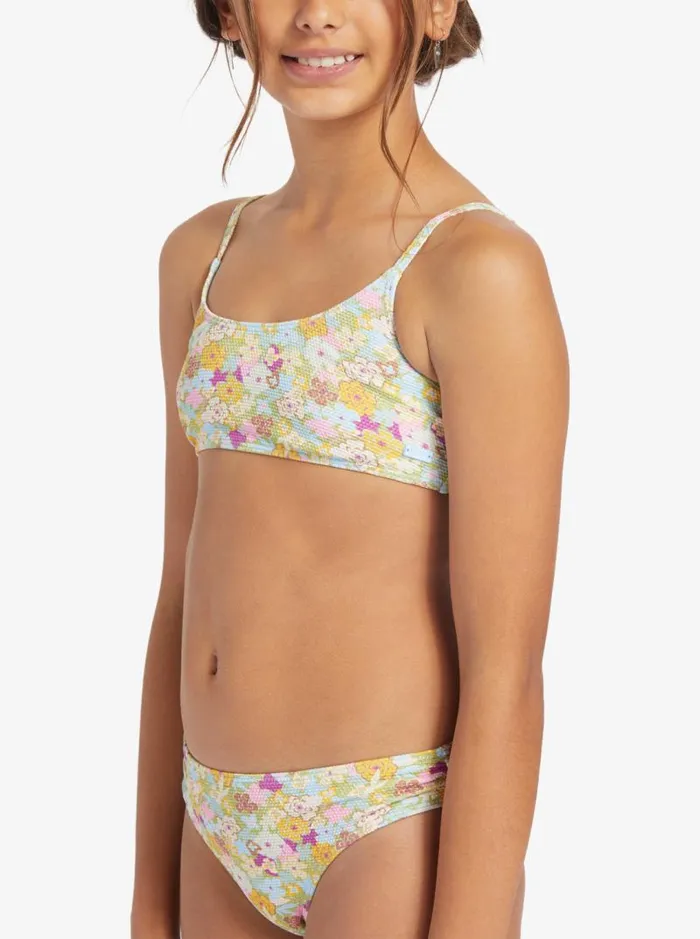 Roxy Swim Girls039 716 Nostalgic Seaside Two Piece Bralette Bikini Set Fern Memories 8211 Kids Roxy Swim Girls039 716 Nostalgic Seaside Two Piece Bralette Bikini Set Fern Memories 8211 Kids