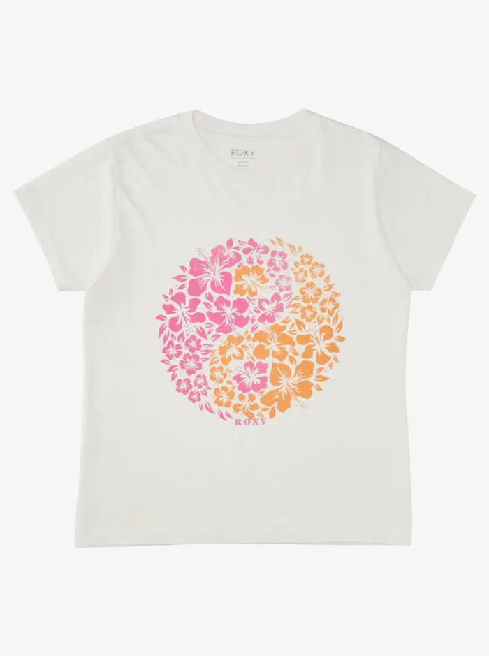 Roxy Tees and Tanks Girl039s 416 Yang World Oversized TShirt Snow White 8211 Kids