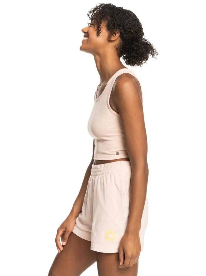 Roxy Tees and Tanks Good Keepsake Crop Top Peach Whip 8211 Women
