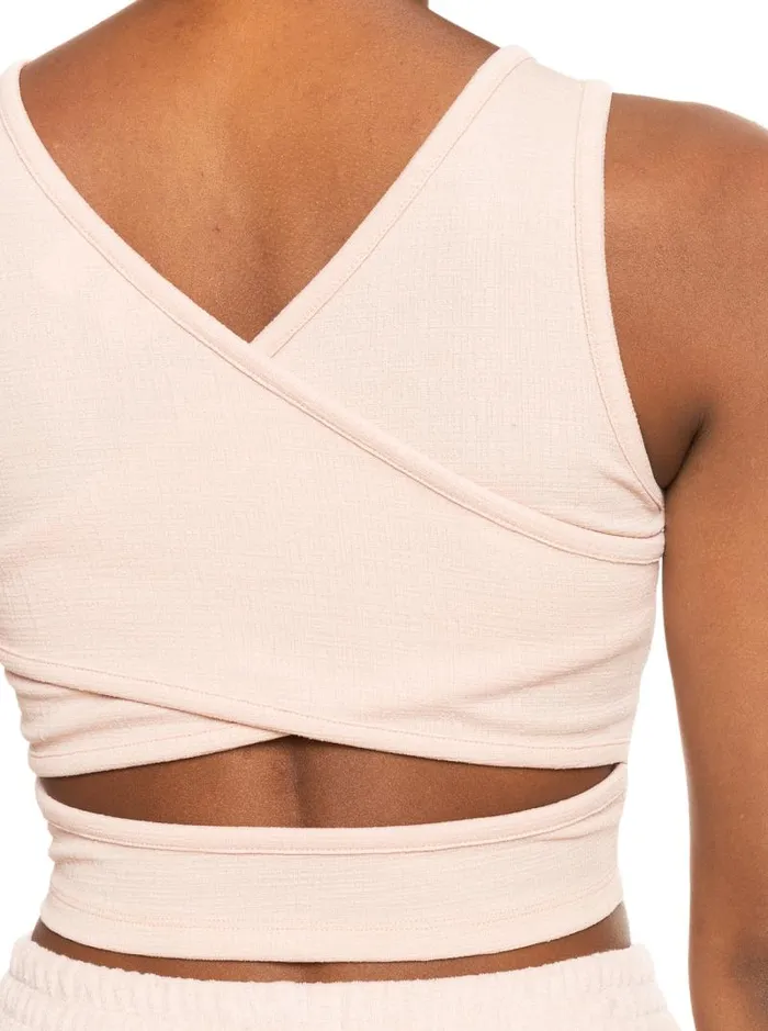 Roxy Tees and Tanks Good Keepsake Crop Top Peach Whip 8211 Women